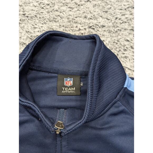 Tennessee Titans Jacket Men Large Blue NFL Team Apparel Zip Embroidered Casual - Picture 2 of 6